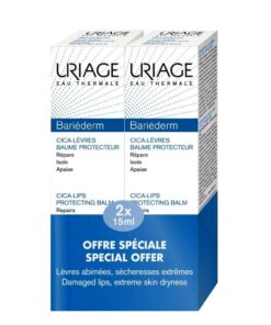 Uriage Bariederm Cica - Lips Protecting Balm 15ml Pr(X 2)