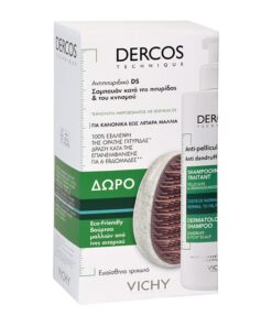 Vichy Dercos Anti-Dandruff Shampoo Gras 390ml Promo + Brush C3 21