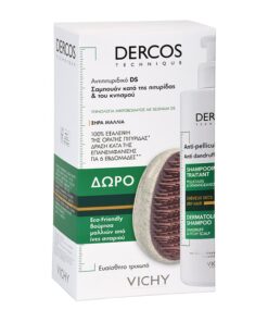 Vichy Dercos Anti-Dandruff Shampoo Sec 390ml Promo + Brush C3 21