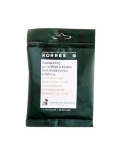Korres Καραμέλες Herb Balsam Candies Ευκάλυπτο & Μέντα 15Τεμ