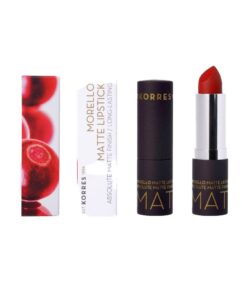 Korres Morello Lipstick Matte 57 Scarlet Suede 3.5G