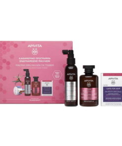 Apivita Hair Loss Kit Για Γυναίκες: Λoσιόν 250ml & Σαμπουάν 150ml & Κάψουλες Για Υγιιή Μαλλιά & Νύχια 30 Caps