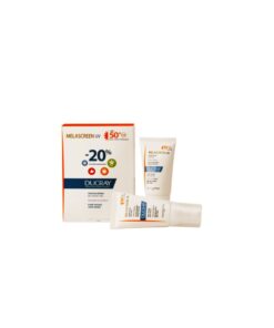 Ducray Melascreen UV SPF50+ Αντηλιακή Kρέμα για Ξηρό Δέρμα με Καφέ Κηλίδες - Πανάδες 2*40ml