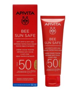 Apivita Bee Sun Safe Κρέμα Προσώπου Κατά Των Πανάδων & Των Ρυτίδων με Χρώμα SPF50 50ml