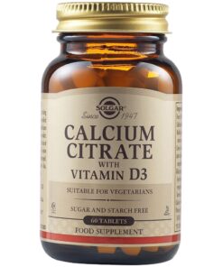 Solgar Calcium Citrate 250Mg-D3 60 Tabs