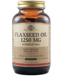 Solgar Flaxseed Oil 1250Mg Softgels 100S