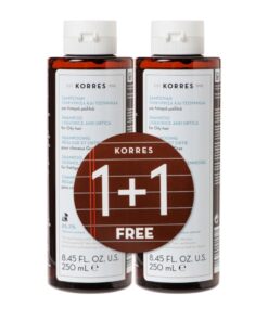Korres Hair Shamp. Γλυκόρριζα - Τσουκνίδα Λιπαρά 250ml Promo 1+1
