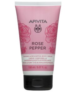 Apivita Body Cream Σύσφιξης & Αναδιαμόρφωσης Rose Pepper 150ml