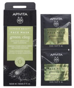 Apivita Ex. Beauty Μάσκα Πράσινος Άργιλος 2X8ml