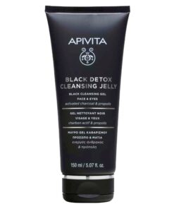 Apivita Μαύρο Gel Καθαρισμού Προσώπου & Ματιών με Ενεργό Άνθρακα & Πρόπολη 150ml
