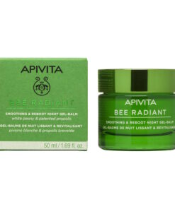 Apivita Bee Radiant Gel-Balm Νύχτας Για Λείανση & Αναζωογόνηση Με Λευκή Παιώνια & Πρόπολη 50ml